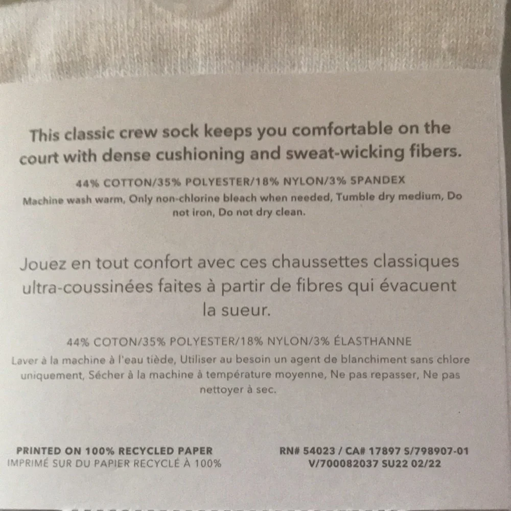 Athleta Women's Accessories Athleta Crew Retro Tennis Socks new